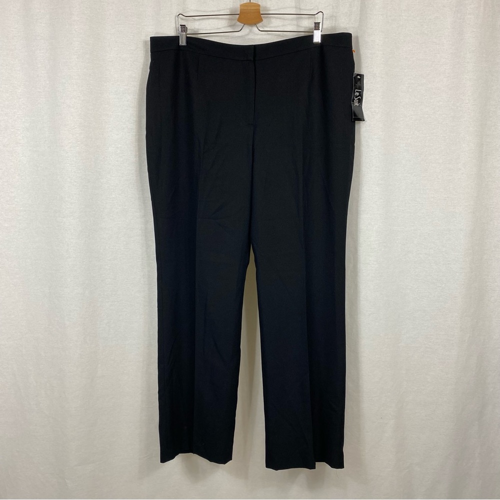 Le Suit Men's Classic Black Dress Pants
